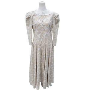 ACT 1 New York Vintage Floral Print Cottagecore Prairie Midi‎ Dress Size 11